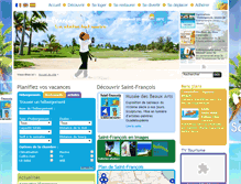 Tablet Screenshot of destination-stfrancois.com
